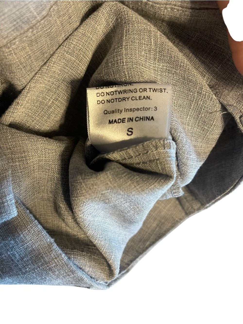 SHEIN Straight Leg slacks in Light Gray Beige - Picture 3 of 3